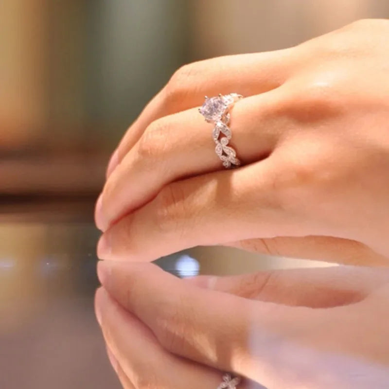 1.5 Carat AAA Zircon Vintage Engagement Ring