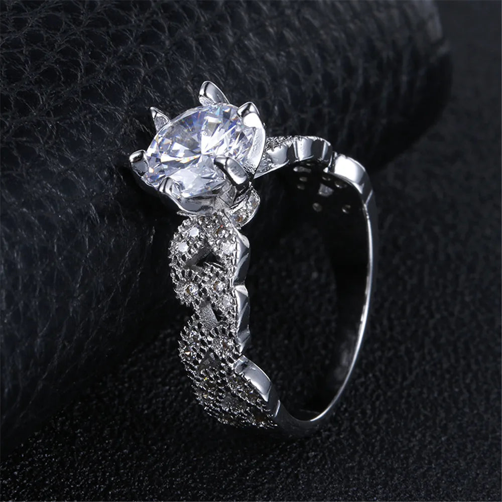 1.5 Carat AAA Zircon Vintage Engagement Ring