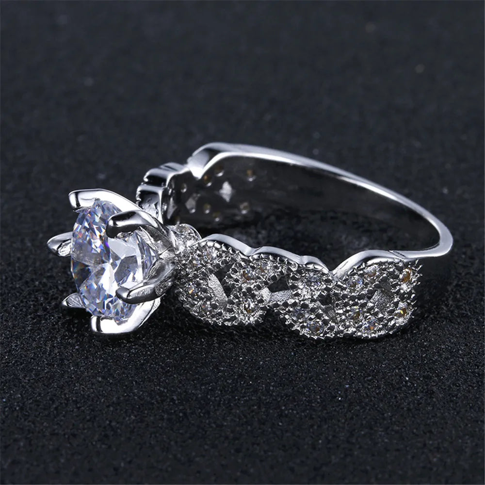 1.5 Carat AAA Zircon Vintage Engagement Ring