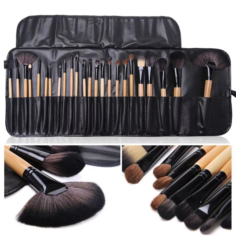 24 pcs Makeup Brush Sets Professional Cosmetics Brushes