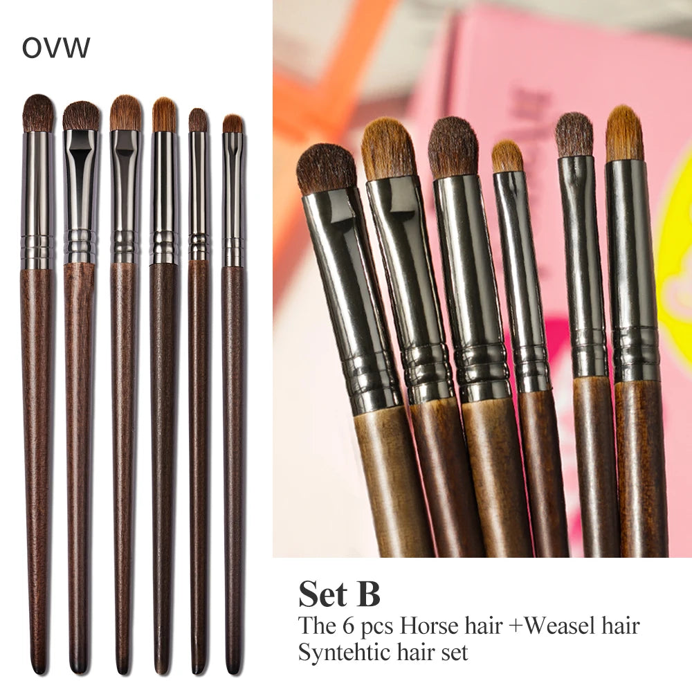 Cosmetic 2/6 pcs Makeup Eye Shadow Brush Set