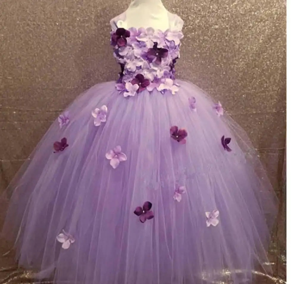 Quality Pink Princess Flower girl dress