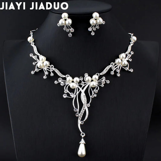 Bridal Jewelry Set Necklace Earrings