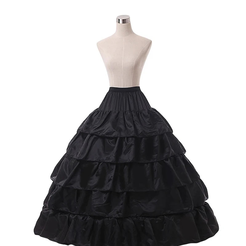 Long 4 Hoops Petticoat Underskirt