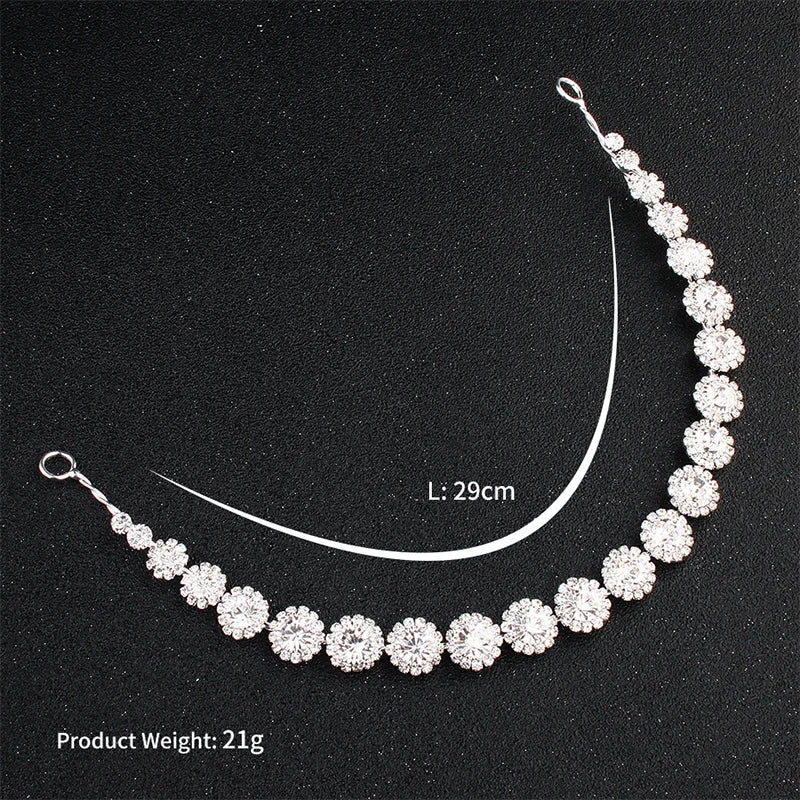 Fashion Crystal Alloy Wedding Headband Hair Jewelry Bridal Hair