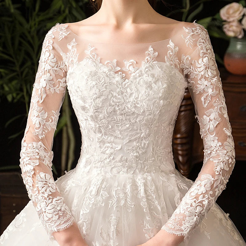 Full Sleeve Lace Wedding Dresses