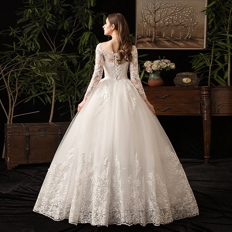 Full Sleeve Lace Wedding Dresses