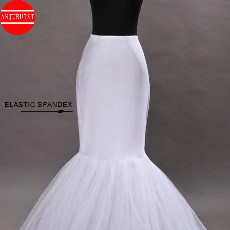 Mermaid Petticoat 1 Hoop Bone Elastic for Wedding Dress