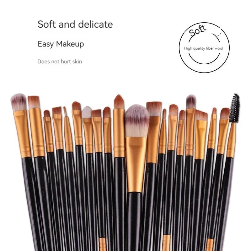 20 PCS Makeup Brush Set Soft Man-made Fibers