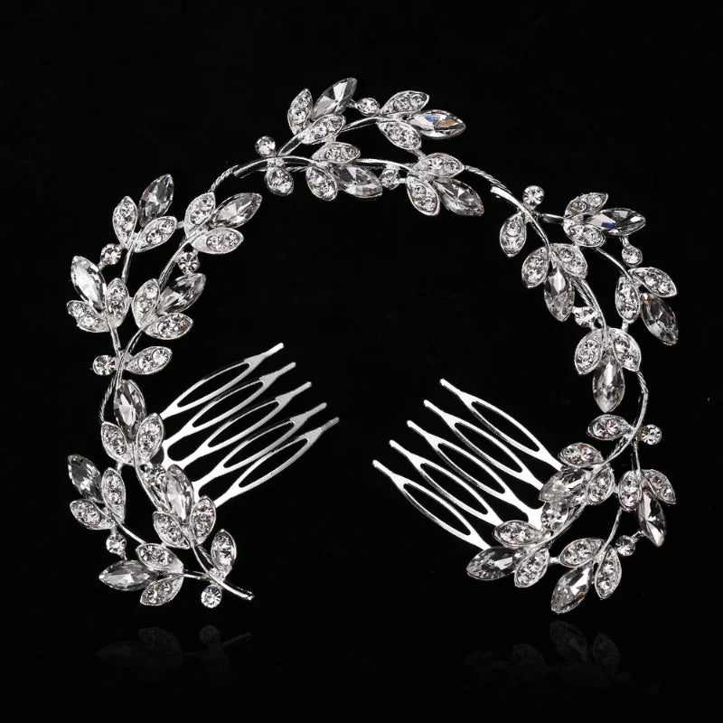 Crystal long wedding hair comb Bridal Hair Accessory