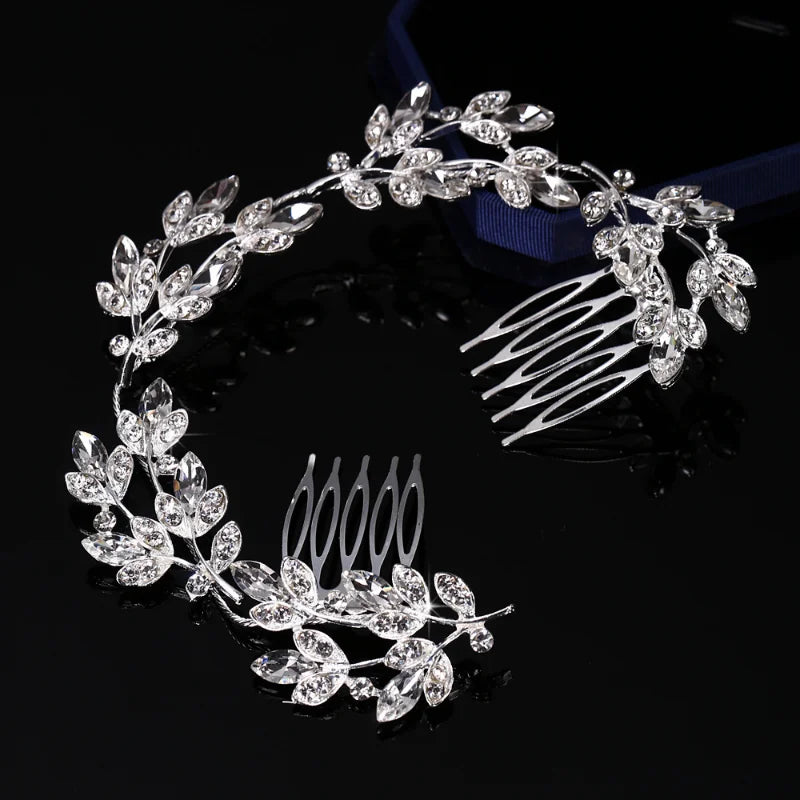 Crystal long wedding hair comb Bridal Hair Accessory