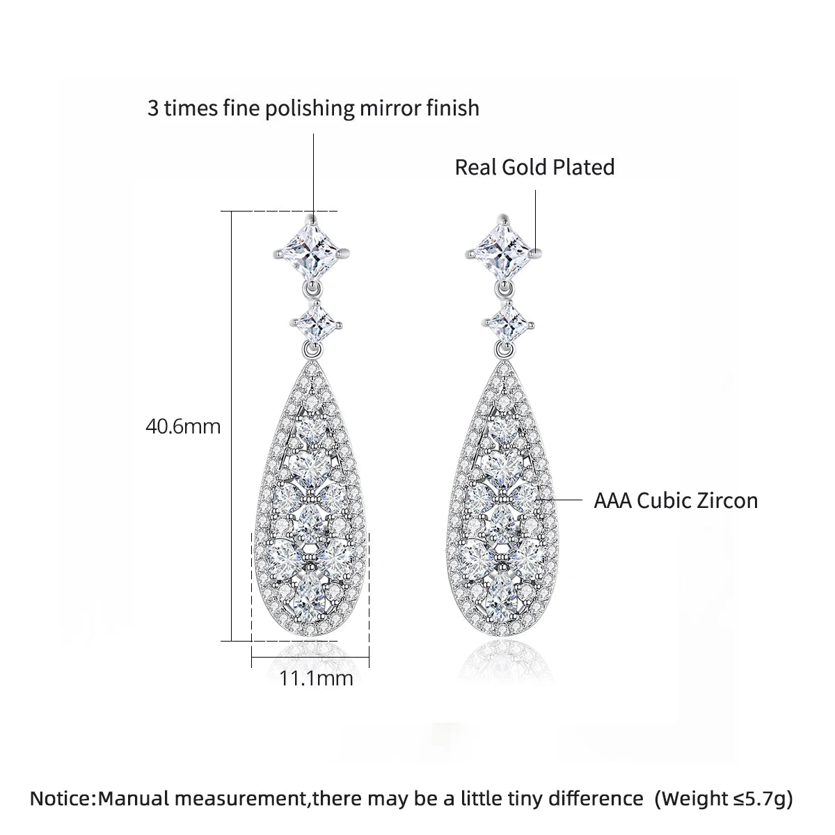 Trendy Romantic Long Pendant Earrings