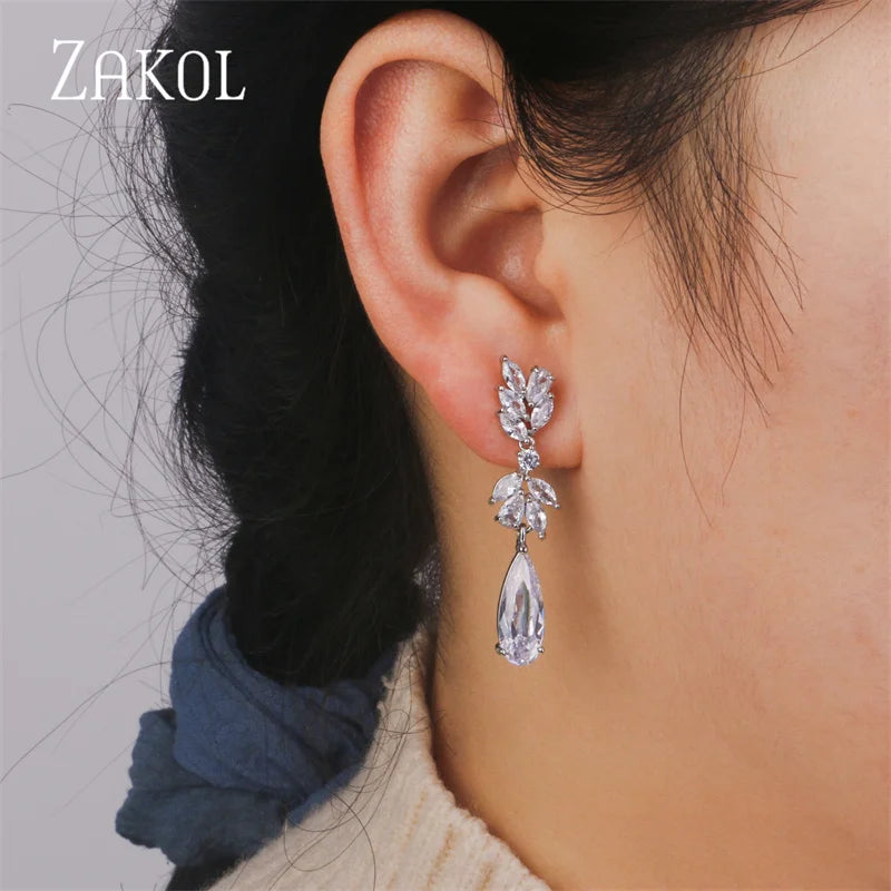 Water Drop Dangle Earrings