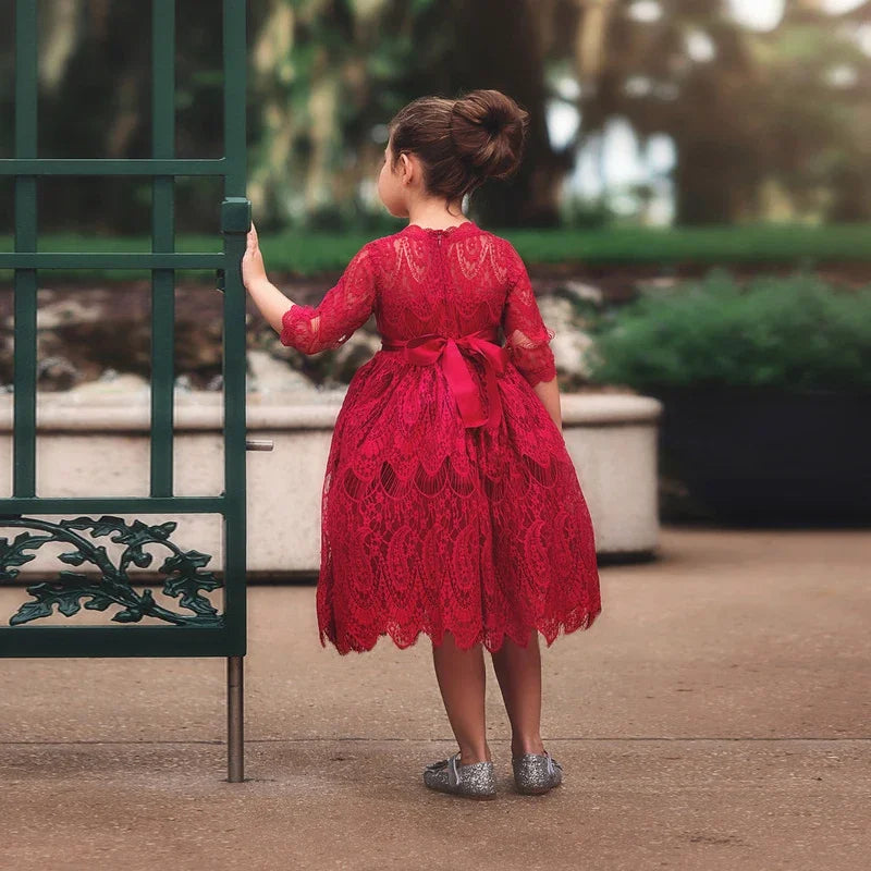 White Flower Girl Dress