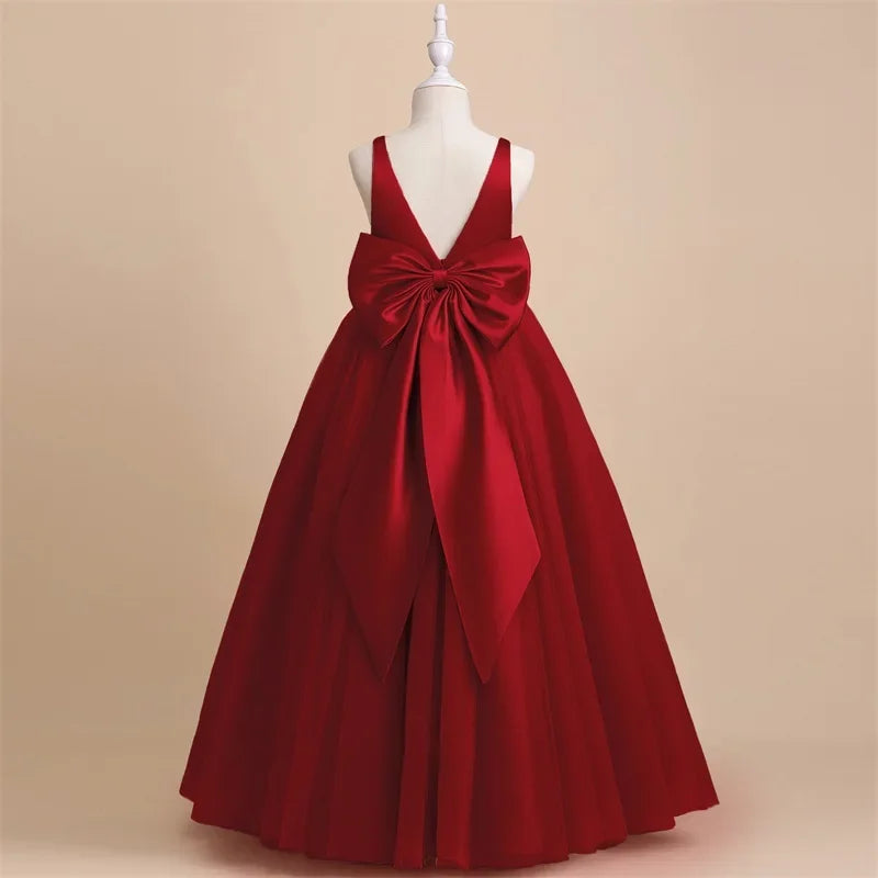 Girls Christmas Wedding Evening Party Dress