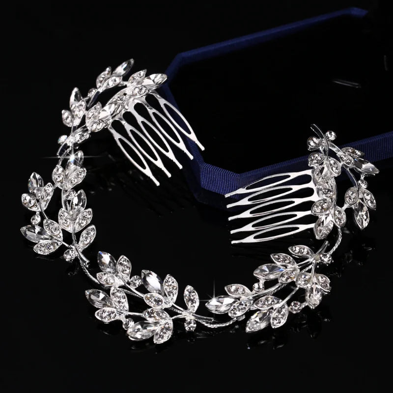 Crystal long wedding hair comb Bridal Hair Accessory