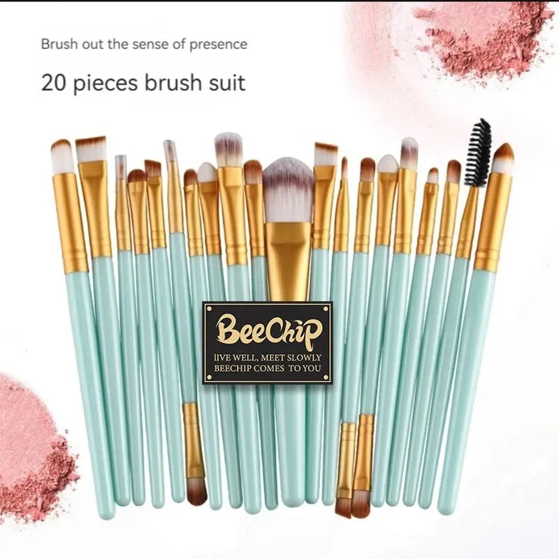 20 PCS Makeup Brush Set Soft Man-made Fibers