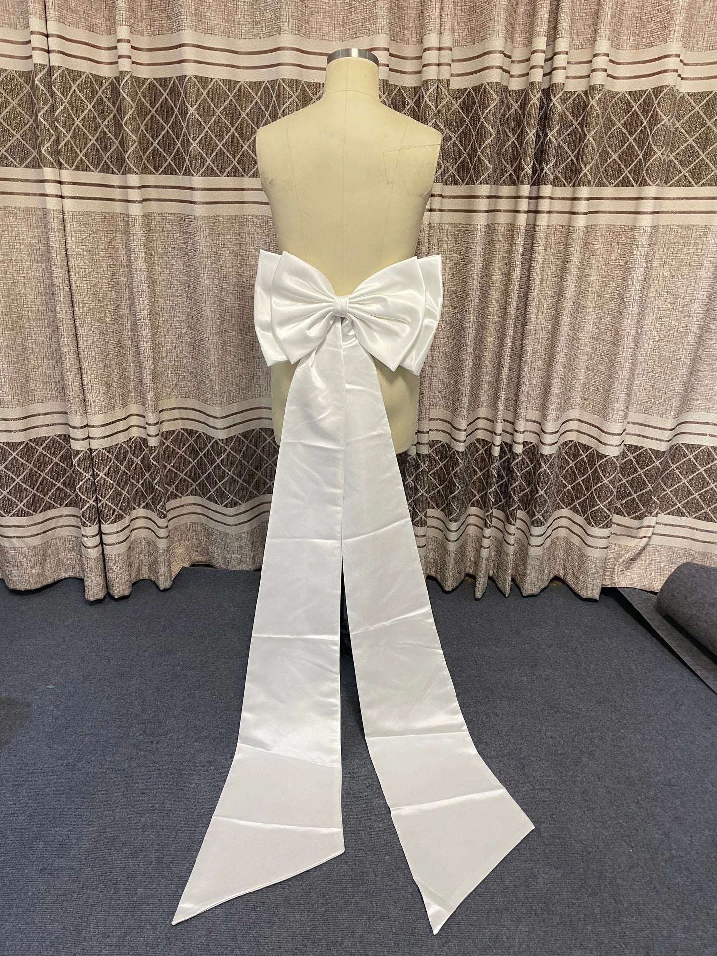 Satin Bow for Wedding Dress Removeable