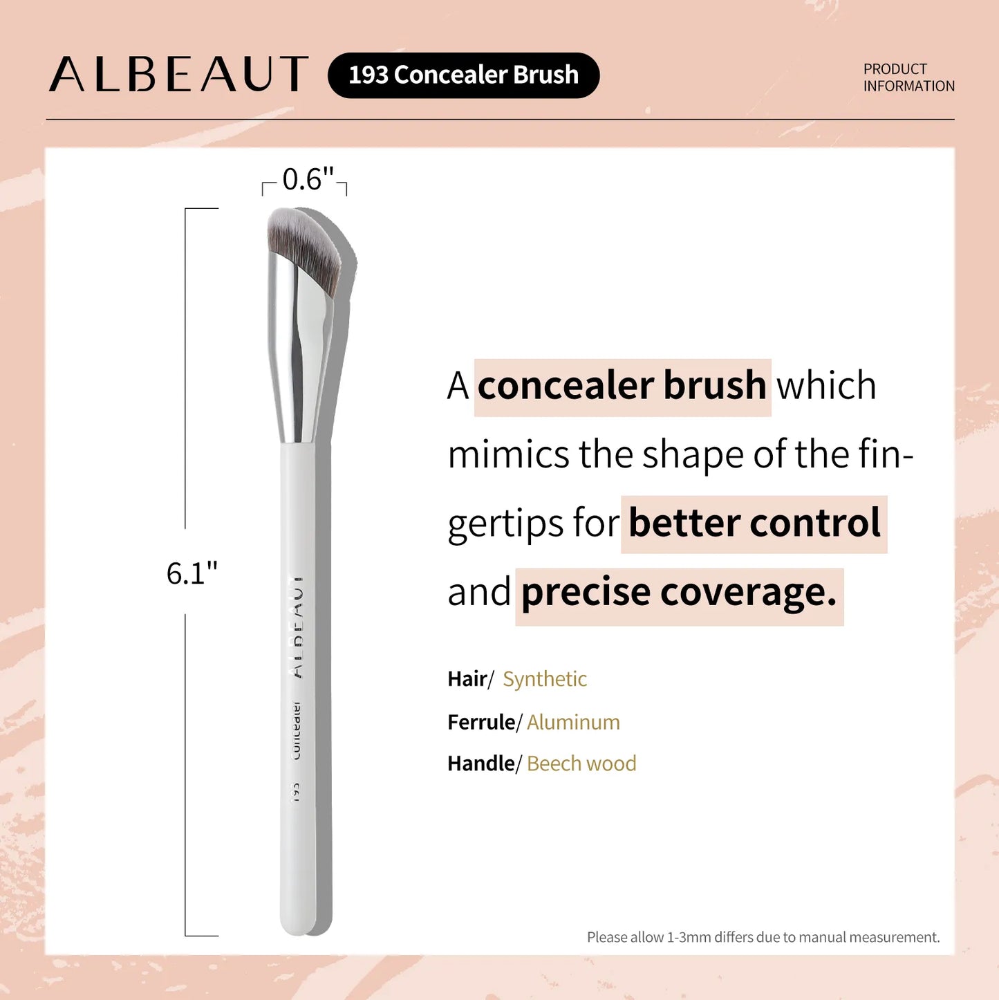 Angled Concealer Brush Under Eye