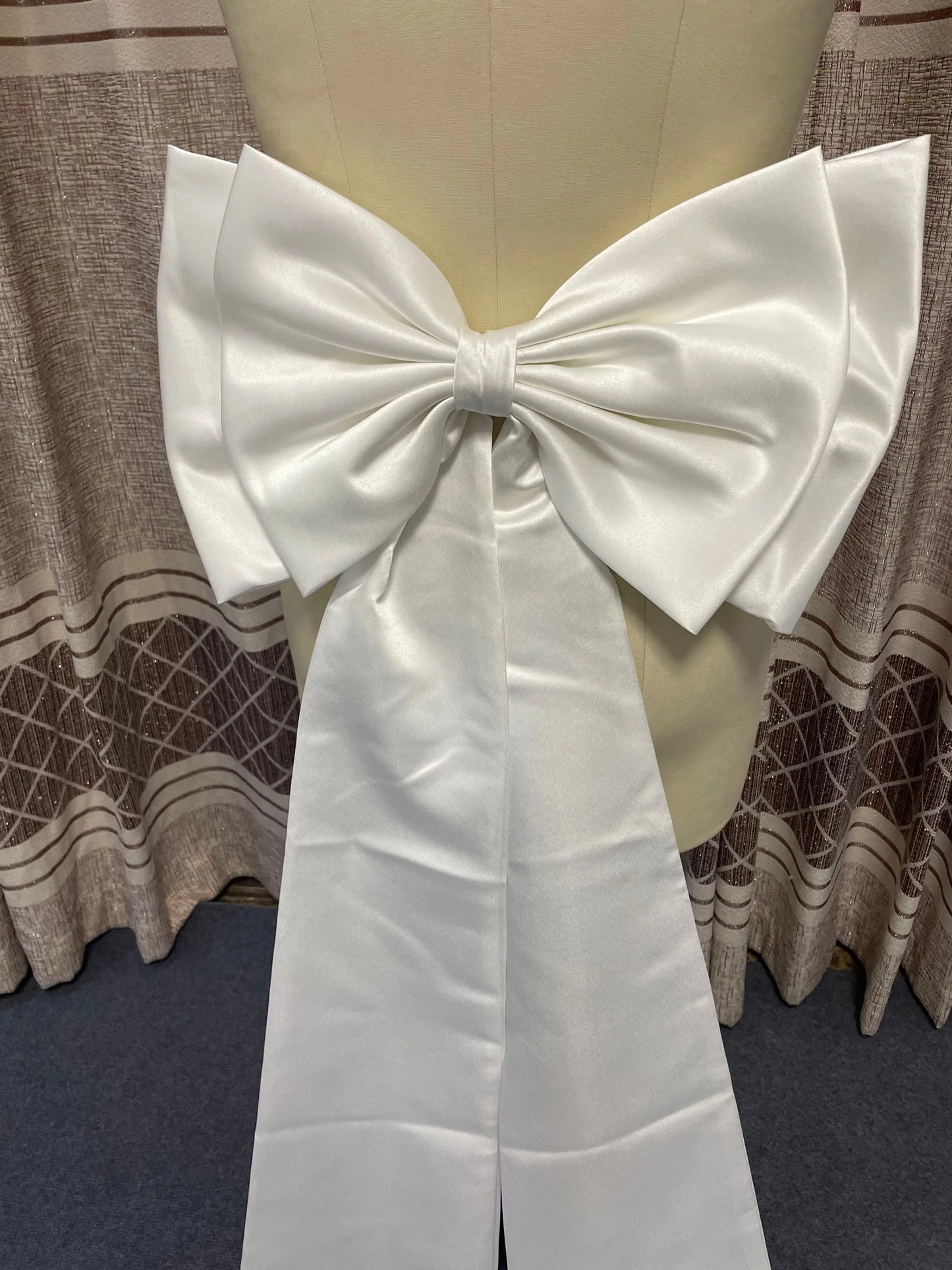 Satin Bow for Wedding Dress Removeable